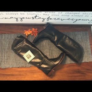 Frye Dorado Dark Brown Riding Boots Size 7.5